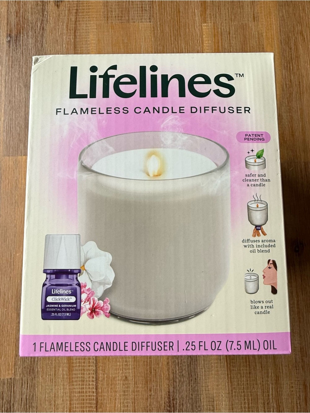 Lifelines Flameless Candle Diffuser New In Box